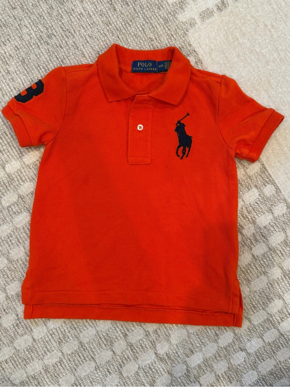 Polo Ralph Lauren Big Pony Cotton Mesh Polo Shirt, 2T, EUC